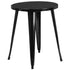 Commercial Grade 24" Round Metal Indoor-Outdoor Table