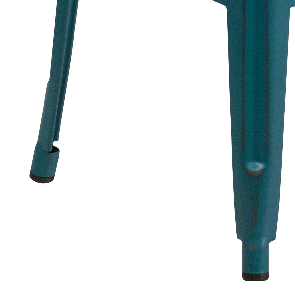 Kelly Blue-Teal |#| 30inch High Backless Distressed Blue-Teal Metal Indoor-Outdoor Barstool - Patio