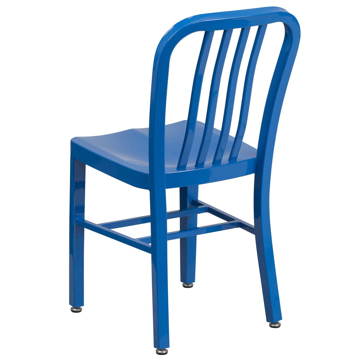 Blue |#| Blue Metal Indoor-Outdoor Chair - Kitchen Chair - Restaurant Seating