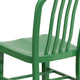 Green |#| Green Metal Indoor-Outdoor Chair - Kitchen Chair - Restaurant Seating