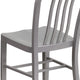 Silver |#| Silver Metal Indoor-Outdoor Chair - Kitchen Chair - Restaurant Seating