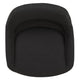 Black Fabric |#| Black Fabric Adjustable Height Gas Lift Swivel Bar Stool - Kitchen Dining Stool