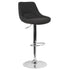 Contemporary Adjustable Height Gas Lift Swivel Bar Stool with Support Pillow - Kitchen Dining Stool