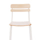 Antique White |#| Commercial Solid Wood Bar Stool with White Frame and Antique White Finish