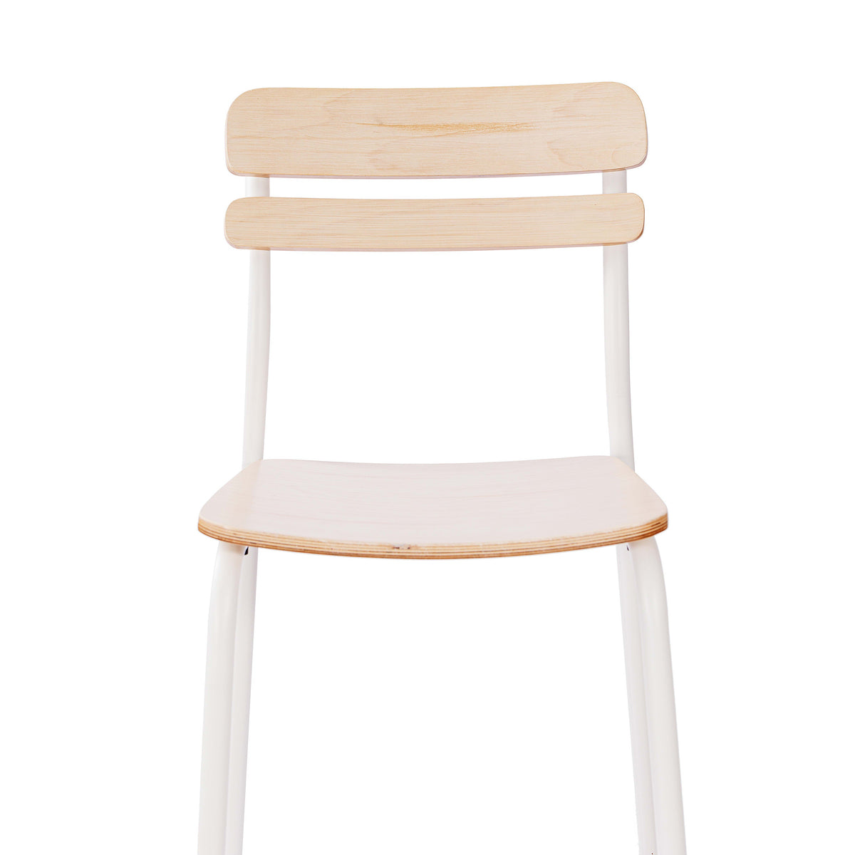Antique White |#| Commercial Solid Wood Bar Stool with White Frame and Antique White Finish