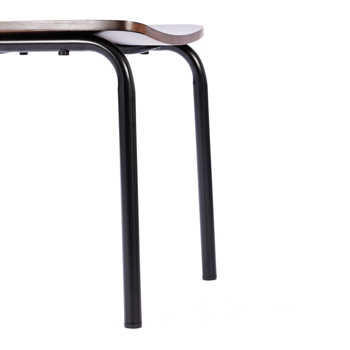 Antique Copper |#| Commercial Solid Wood Dining Chair with Black Frame and Antique Copper Finish