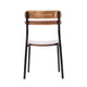 Antique Copper |#| Commercial Solid Wood Dining Chair with Black Frame and Antique Copper Finish