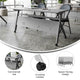 Gray Top/Gray Frame |#| Commercial Nesting Flip Training Table with Steel Frame and Y-Legs in Gray