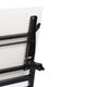 White Top/Black Frame |#| Commercial Nesting Flip Training Table with Steel Frame and Y-Legs in White/Blk