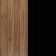 Walnut Top/Black Frame |#| Commercial Nesting Flip Training Table with Steel Frame and Y-Legs in Walnut/Blk