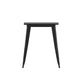 Black |#| 23.75inch SQ Commercial Poly Resin Restaurant Table with Steel Frame-Black/Black