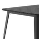 Black |#| 31.5inch SQ Commercial Poly Resin Restaurant Table with Steel Frame-Black/Black