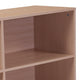 4 Shelf 29.5inchH Open Bookcase Storage in Oak Wood Grain Finish