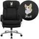 Black Fabric |#| EMB 24/7 Intensive Use Big & Tall 500 lb. Rated Black Fabric Ergonomic Chair