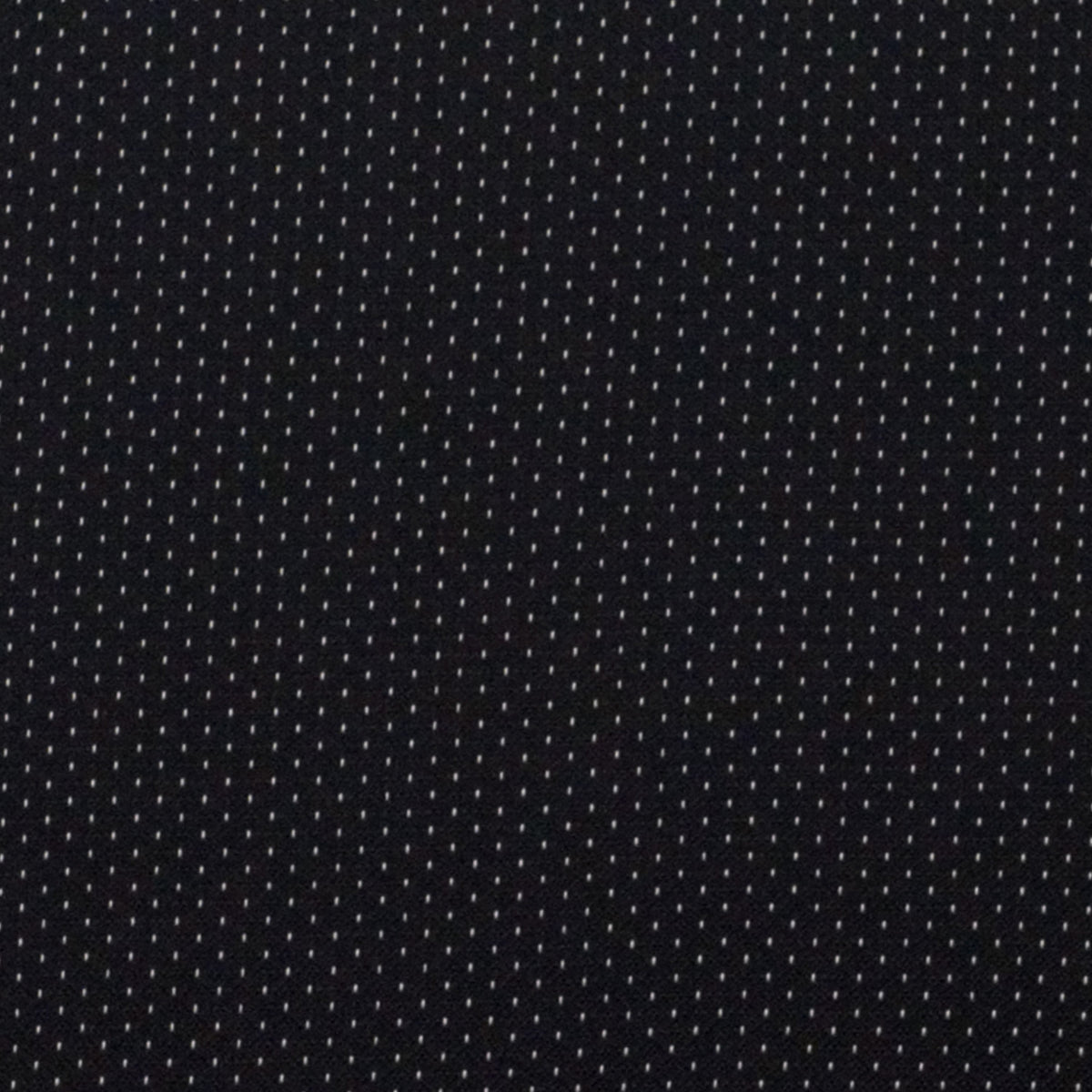 Black Patterned Fabric |#| Embroidered Heavy Duty Black Dot Fabric Stack Chair - Reception Furniture
