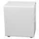 White and Charcoal |#| Ergonomic 3-Drawer Mobile Locking Filing Cabinet-White with Charcoal Faceplate