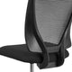 Mid-Back Mesh Drafting Chair with Black Fabric Seat and Adjustable Foot Ring