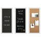 White Woodgrain |#| White Woodgrain Framed Cork/Chalk/Letter Board Set with Accessories - 24x18