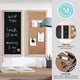 Light Natural Woodgrain |#| Lt Natural Woodgrain Framed Cork/Chalk/Letter Board Set with Accessories - 24x18