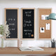 Light Natural Woodgrain |#| Lt Natural Woodgrain Framed Cork/Chalk/Letter Board Set with Accessories - 24x18