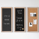 Light Natural Woodgrain |#| Lt Natural Woodgrain Framed Cork/Chalk/Letter Board Set with Accessories - 24x18