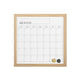 Light Natural Woodgrain |#| Dry Erase Magnetic Monthly Calendar - Light Natural Woodgrain Frame - 18" x 18"