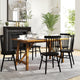 Light Cappuccino |#| Solid Wood 60" Commercial Grade Trestle Base Dining Table in Antique Gray