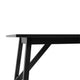 Black Matte |#| Solid Wood 60" Commercial Grade Trestle Base Dining Table in Antique Gray