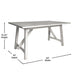 Antique White |#| Solid Wood 60" Commercial Grade Trestle Base Dining Table-Light Cappuccino