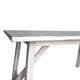 Antique White |#| Solid Wood 60" Commercial Grade Trestle Base Dining Table-Light Cappuccino
