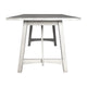 Antique White |#| Solid Wood 60" Commercial Grade Trestle Base Dining Table-Light Cappuccino