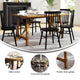Light Cappuccino |#| Solid Wood 60" Commercial Grade Trestle Base Dining Table in Antique Gray