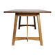 Light Cappuccino |#| Solid Wood 60" Commercial Grade Trestle Base Dining Table in Antique Gray