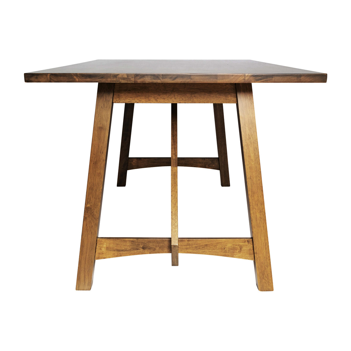 Light Cappuccino |#| Solid Wood 60" Commercial Grade Trestle Base Dining Table in Antique Gray