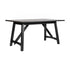 Everly Solid Wood Trestle Base Dining Table, Farmhouse Style Commercial Grade Table with Seating for 6