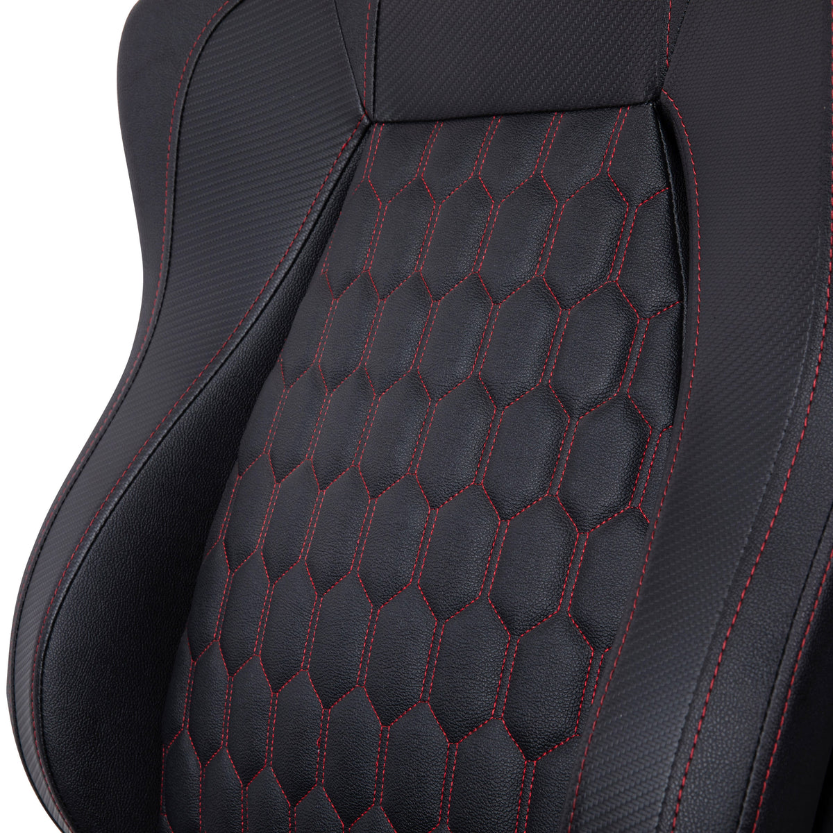 Black with Red Trim |#| Ergonomic Gaming Chair with 4D Armrests, Headrest, & Lumbar Support-Black/Red