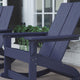 Navy |#| Indoor/Outdoor modern 2-Slat Adirondack Poly Resin Rockers in Navy - Set of 2