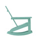 Sea Foam |#| Modern 2-Slat Adirondack Poly Resin Rocking Chair - Indoor/Outdoor Use-Sea Foam