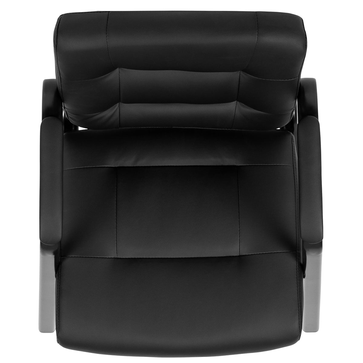 Flash Fundamentals Black LeatherSoft Executive Reception Chair - Guest Chair