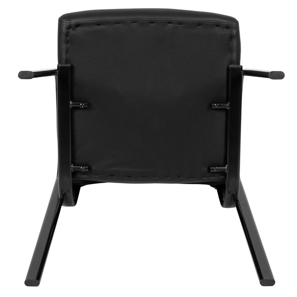 Flash Fundamentals Black LeatherSoft Executive Reception Chair - Guest Chair