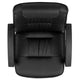 Flash Fundamentals High Back Black LeatherSoft Task Chair with Arms - Desk Chair
