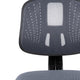Gray |#| Flash Fundamentals Mid-Back Gray Mesh Swivel Task Office Chair with Pivot Back