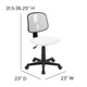 White |#| Flash Fundamentals Mid-Back White Mesh Swivel Task Office Chair with Pivot Back