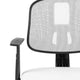 White |#| Flash Fundamentals Pivot Back White Mesh Swivel Task Office Chair with Arms