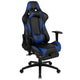 Blue |#| Black/Blue Gaming Desk Bundle - Cup/Headset Holder/Mouse Pad Top