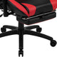 Red |#| Desk Bundle - Red Gaming Desk, Cup Holder, Headphone Hook and Reclining Chair