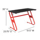 Gray |#| Gaming Bundle-Cup/Headphone Desk & Gray Reclining Footrest Chair