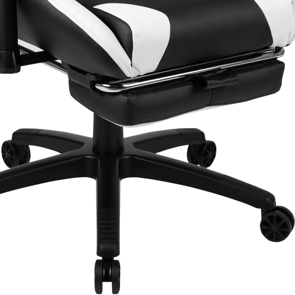 Black |#| Desk Bundle - Red Gaming Desk, Cup Holder, Headphone Hook and Reclining Chair