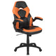 Orange |#| Black/Orange Gaming Desk Bundle - Cup/Headphone Holder, Wire Management