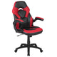 Red |#| Black/Red Gaming Desk Bundle - Cup/Headphone Holder, Wire Management